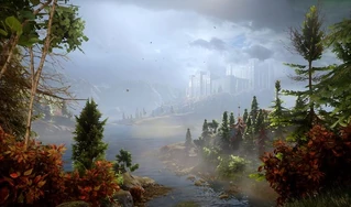 Redcliffe Castle from across Lake Calenhad