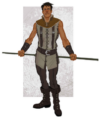 Concept art of Carver from Dragon Age: The World of Thedas Volume 2