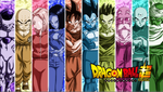 Representatives of the Seventh Universe: Freeza, Klilyn, No. 18, No. 17, Son Goku, Vegeta, Son Gohan, Kame-Sennin, and Piccolo