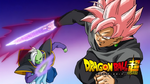Super Saiyan Rosé Goku-Black using Violent God Split Cut and Future Zamasu using God Split Cut