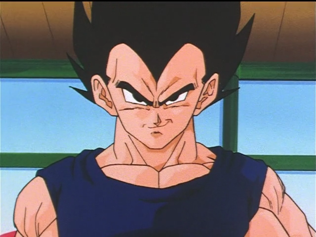 Vegeta's face from planet vegeta