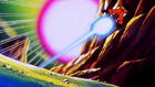 Goku fires a Reverse Kamehameha