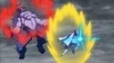 Watagash-possessed Heteromorphism Third Stage Barry Kahn fighting Super Great Saiyaman
