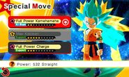 KF Goku in the merger of Goku's Super Saiyan Blue and Super Saiyan 3 forms