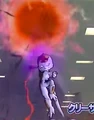 Final Form Kuriza prepares a Full Charge Death Ball in Dragon Ball Heroes