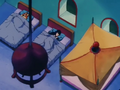 Meanwhile Pilaf sleeps in his bedroom unaware of the Monster