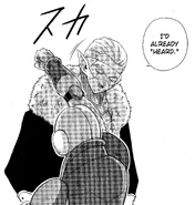 Hearts anticipates Hit's attacks using telepathy in Super Dragon Ball Heroes: Ultra God Mission!!!! manga