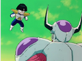 Gohan confronts Frieza