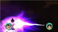 Vegeta (Scouter) firing Galick Gun in Raging Blast