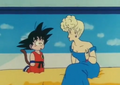 Mrs. Brief with Goku