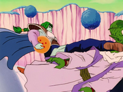 Zarbon kicks Namekian