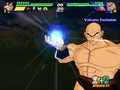 Nappa charges a Volcano Explosion in Budokai Tenkaichi 3