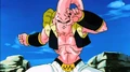 Super Buu preparing to face off with Ultimate Gohan again