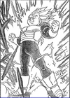 Vegeta transforms into a Super Saiyan