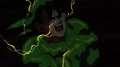 Goku with the roundworm above him