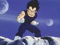 Vegeta on a cliff