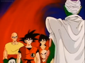 Piccolo confronts Goku and his friends