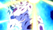 Goku y Vegeta realizando el Kamehameha Galick en un corto animado promocional de Super Dragon Ball Heroes Misión del universo 11.