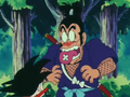 Murasaki yelling at Goku for burning his mouth