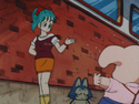 Bulma makes a deal with Oolong