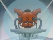 Maquina de la Ciudad del Oeste, protegida con el campo de fuerza.