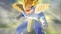 Vegeta turning Super Saiyan