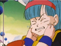 Bulma pinched by Krillin