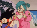 Bulma mad at Goku when she finds her panties