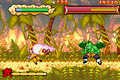 Tambourine attacking Krillin in Advanced Adventure