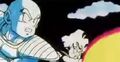 Gohan fires a Masenko as part of a combined attack with Krillin