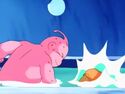 The Evil of Men - Majin Buu playing with Mr. Satan in the bath