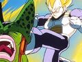 Vegeta kicks Cell