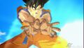 Goku firing Ki Blasts