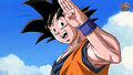 Goku saying good-bye