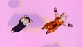 Gohan and Krillin flying