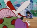 Goku attacks Monster Carrot with his Power Pole