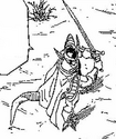 King Cold with sword manga