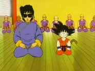 El Maestro Roshi adolescente junto con Goku