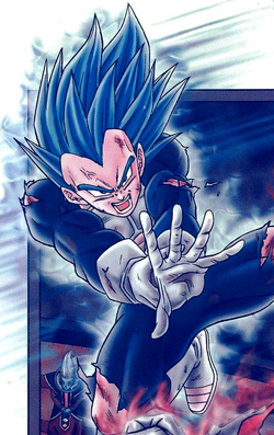 SSJ Blue Kaioken Goku vs SSJB Evolution Vegeta Power Level