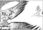 Vegeta fires his Big Bang Attack at Android 18 in the manga