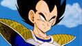 Vegeta laughs at Nappa easily pummeling the Z Fighters