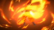 Goku transformandose en un SSG (2)