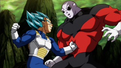 Vegeta is hit jiren