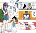 Turbo gives Arale a watch that turns her into an adult