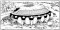 Frieza's spaceship on Namek in the manga