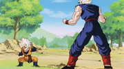 Gohan and Goten spar