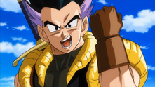 Rostro de cerca de Xeno-Gotenks en HD