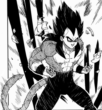 Goku ss4 Dragon Ball GT Super Saiyan Warrior Manga Version | Greeting Card