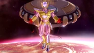 Future Warrior's Hero Suit after transforming into their Turn Golden form in Xenoverse 2
