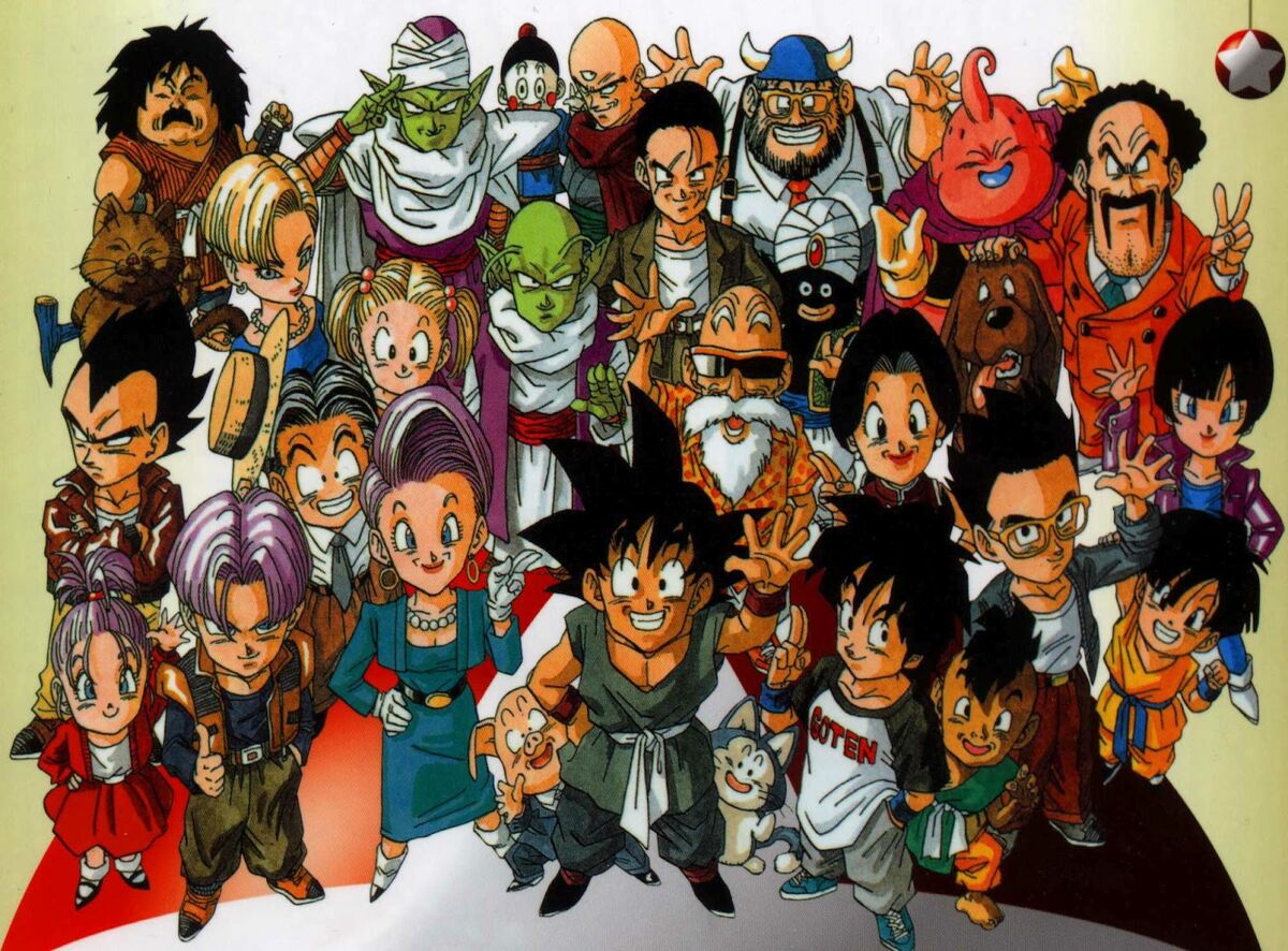 The Cast  Personajes de dragon ball, Saga de majin boo, Dragones